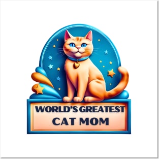 World’s Greatest Cat Mom Posters and Art